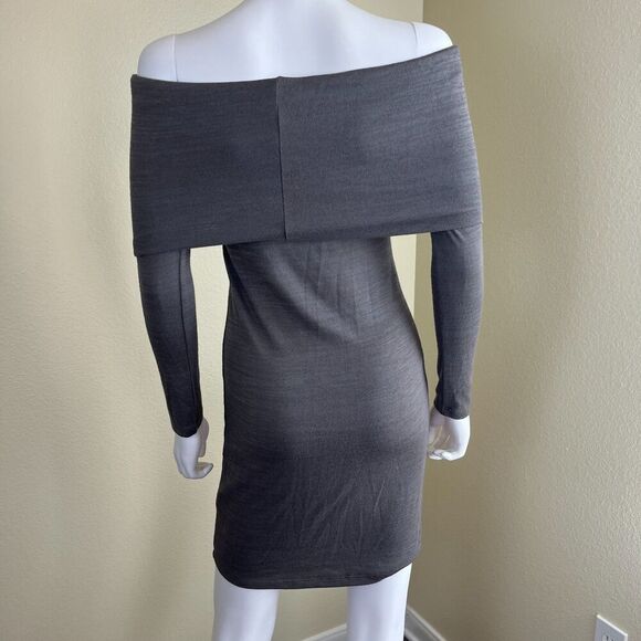 Wilfred Women's Size S Romolo Off-The-Shoulder Bandeau Bodycon Knit Mini Dress - Picture 4 of 14